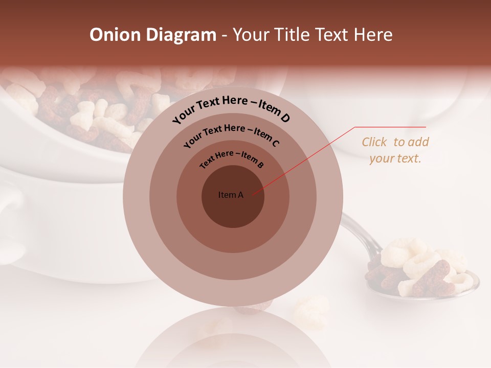 A Bowl Of Cereal With A Spoon Next To It PowerPoint Template