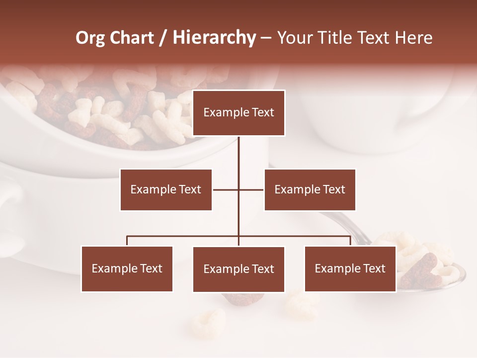 A Bowl Of Cereal With A Spoon Next To It PowerPoint Template