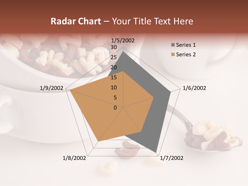 A Bowl Of Cereal With A Spoon Next To It PowerPoint Template