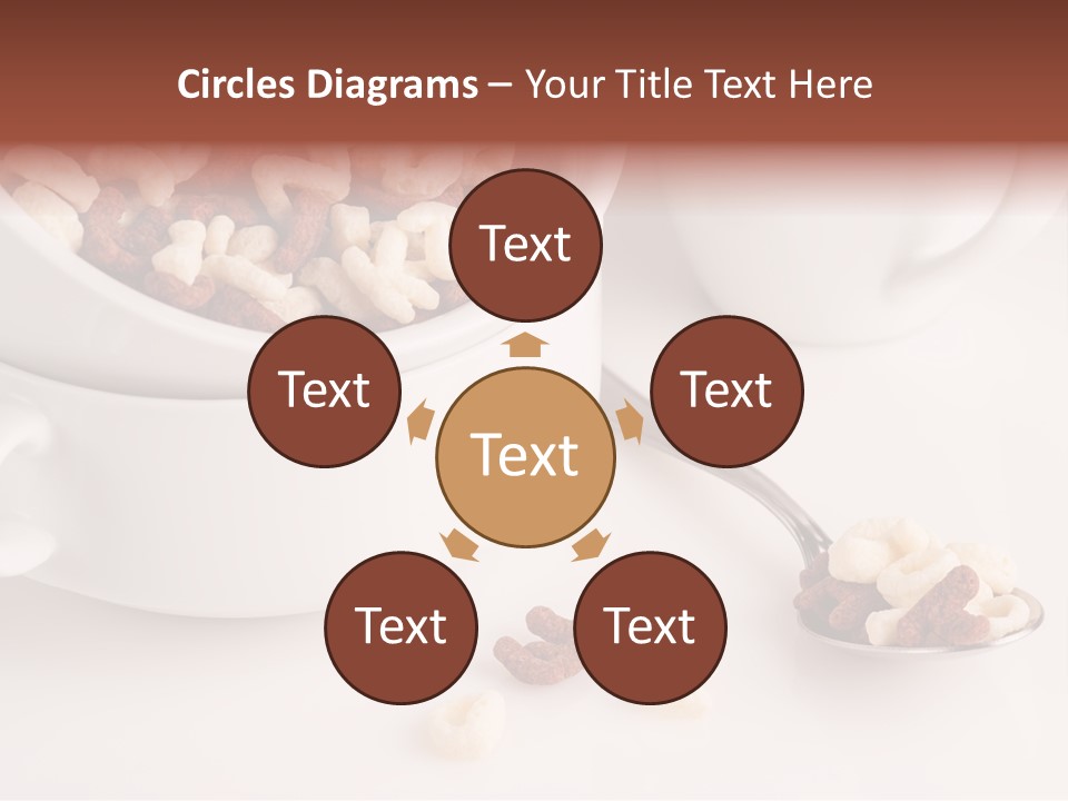 A Bowl Of Cereal With A Spoon Next To It PowerPoint Template