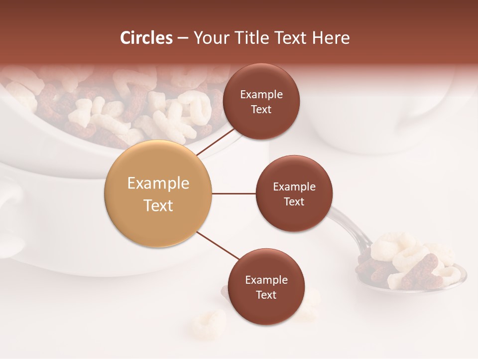 A Bowl Of Cereal With A Spoon Next To It PowerPoint Template