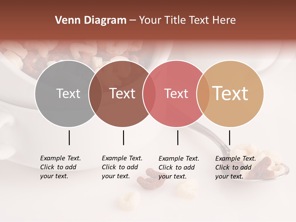 A Bowl Of Cereal With A Spoon Next To It PowerPoint Template