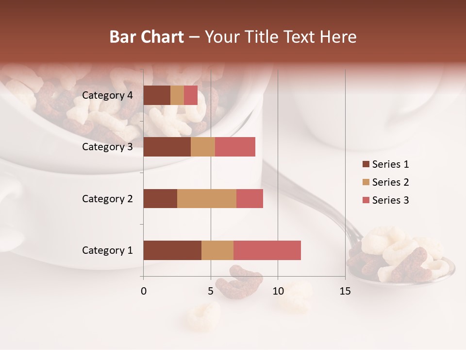 A Bowl Of Cereal With A Spoon Next To It PowerPoint Template