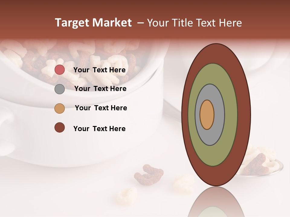 A Bowl Of Cereal With A Spoon Next To It PowerPoint Template