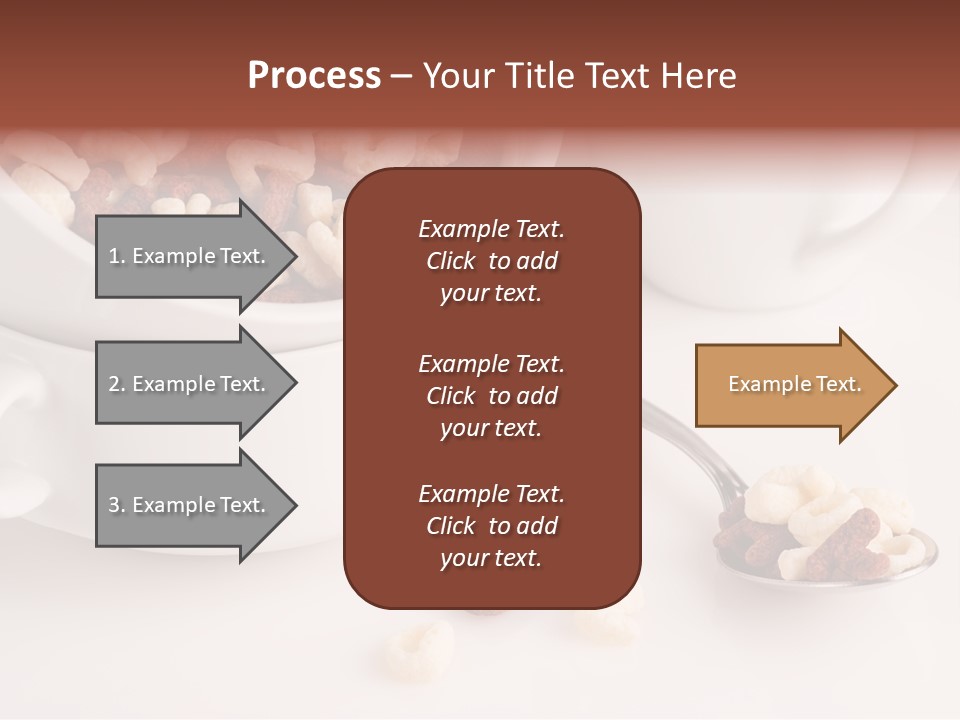 A Bowl Of Cereal With A Spoon Next To It PowerPoint Template