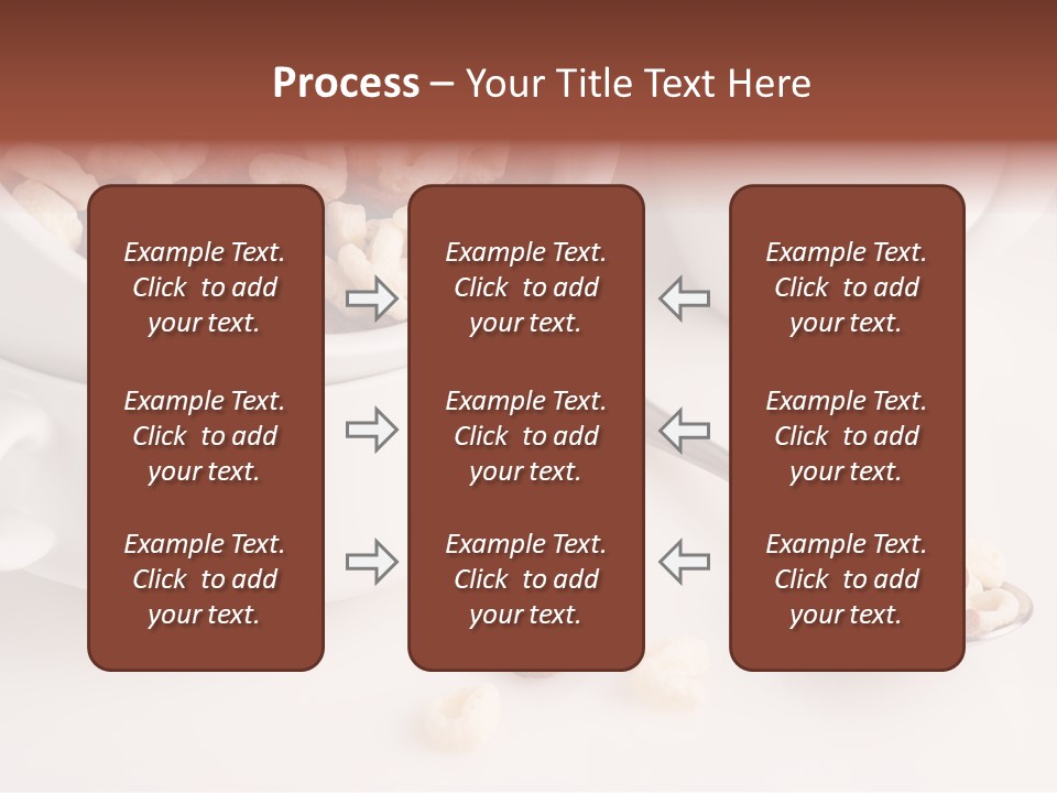 A Bowl Of Cereal With A Spoon Next To It PowerPoint Template