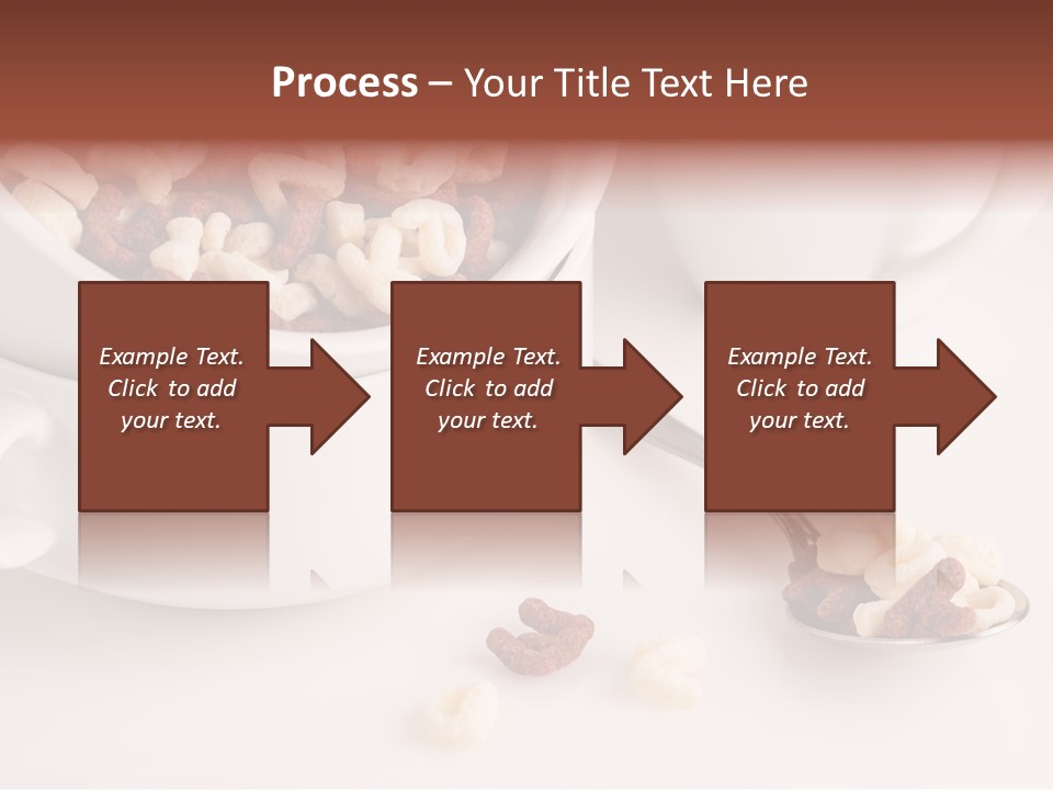 A Bowl Of Cereal With A Spoon Next To It PowerPoint Template
