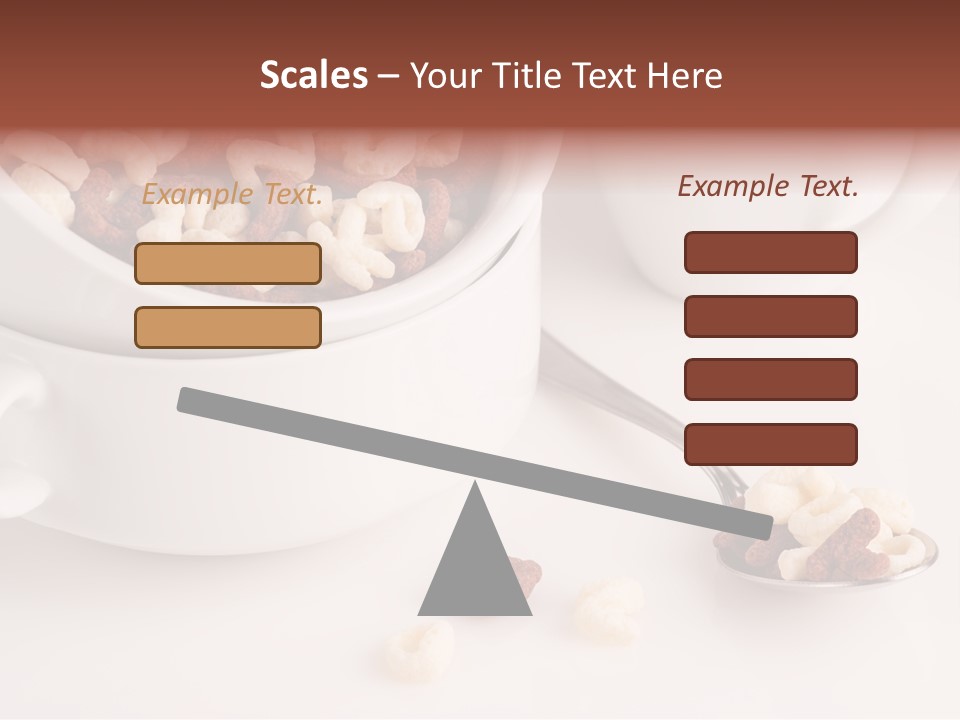 A Bowl Of Cereal With A Spoon Next To It PowerPoint Template