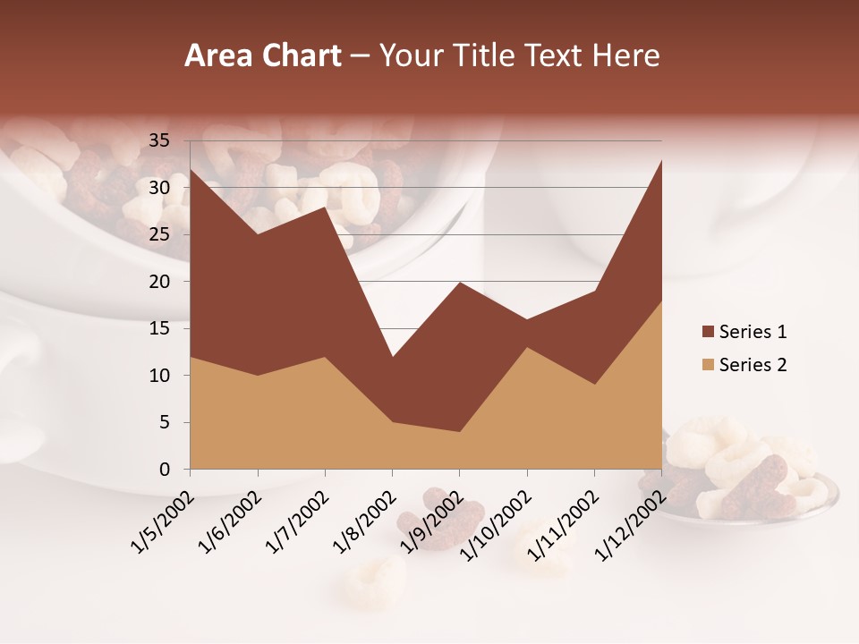 A Bowl Of Cereal With A Spoon Next To It PowerPoint Template