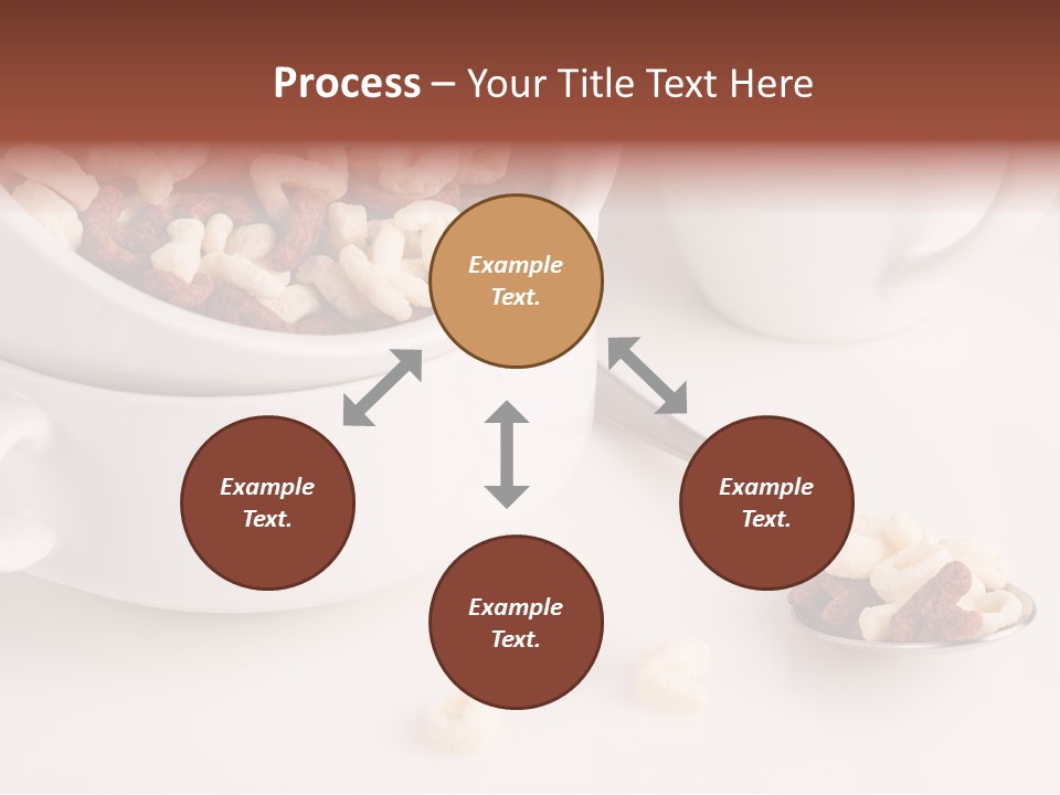 A Bowl Of Cereal With A Spoon Next To It PowerPoint Template