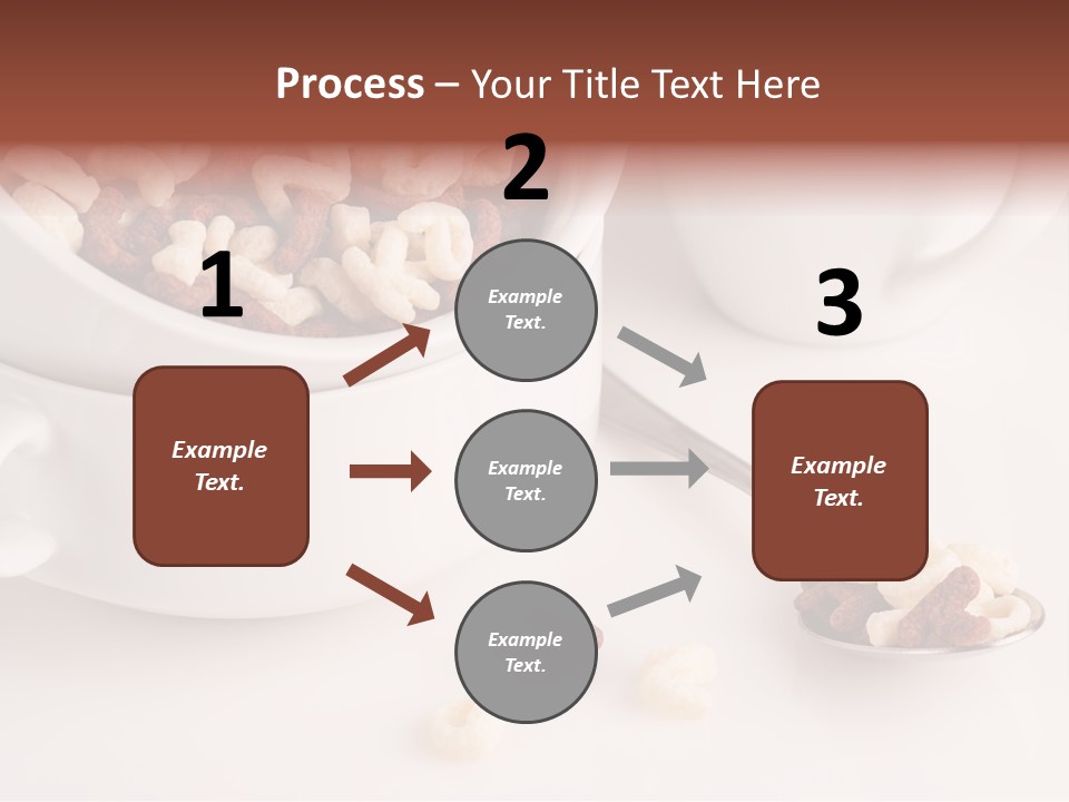 A Bowl Of Cereal With A Spoon Next To It PowerPoint Template