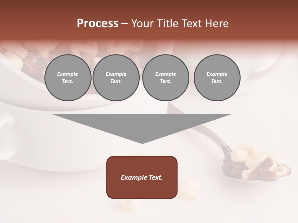 A Bowl Of Cereal With A Spoon Next To It PowerPoint Template