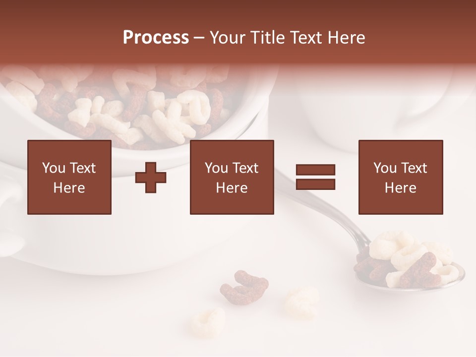A Bowl Of Cereal With A Spoon Next To It PowerPoint Template