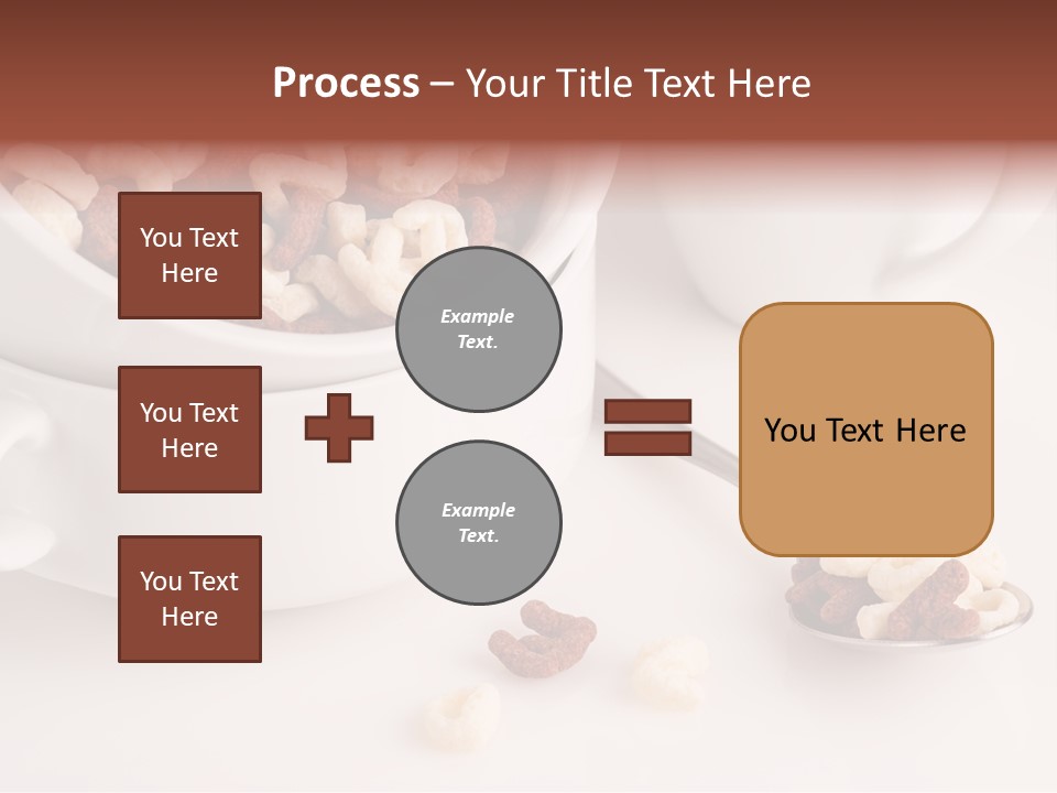 A Bowl Of Cereal With A Spoon Next To It PowerPoint Template