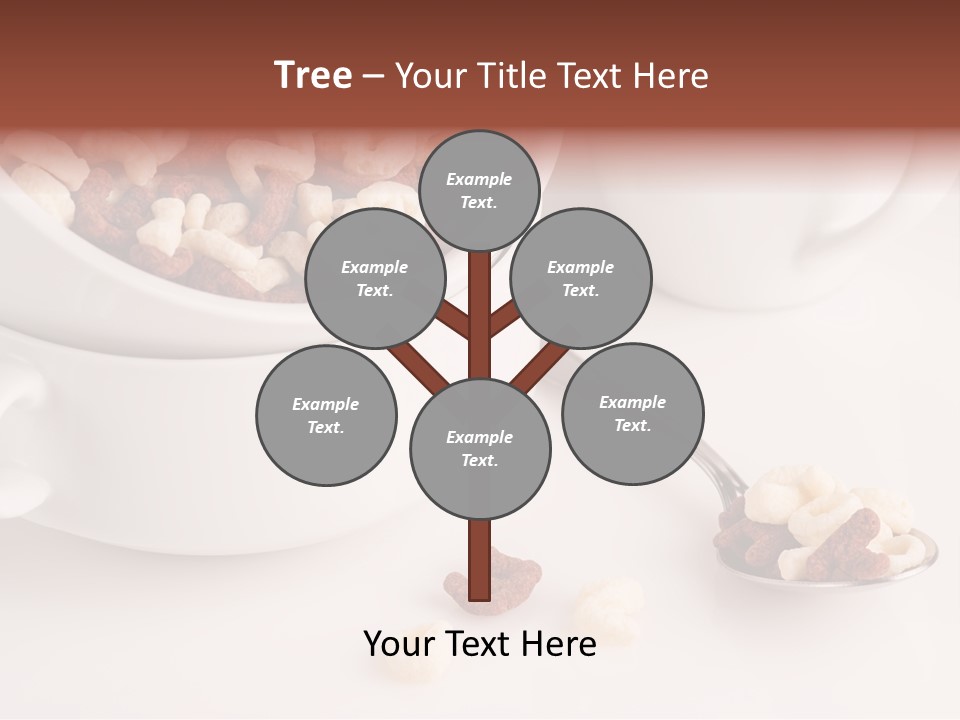A Bowl Of Cereal With A Spoon Next To It PowerPoint Template