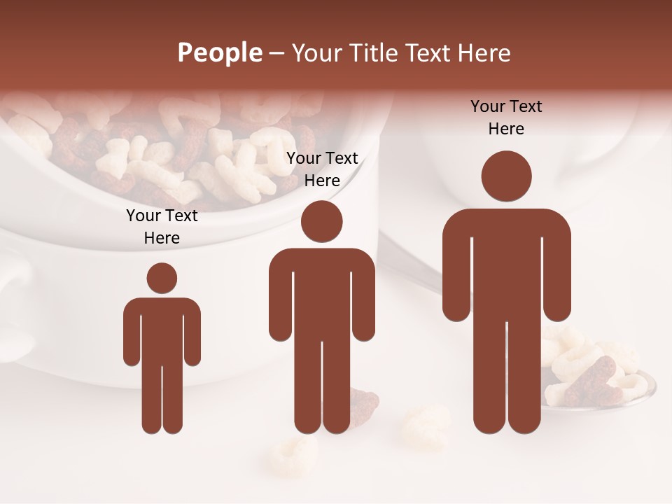 A Bowl Of Cereal With A Spoon Next To It PowerPoint Template