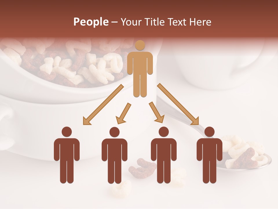 A Bowl Of Cereal With A Spoon Next To It PowerPoint Template