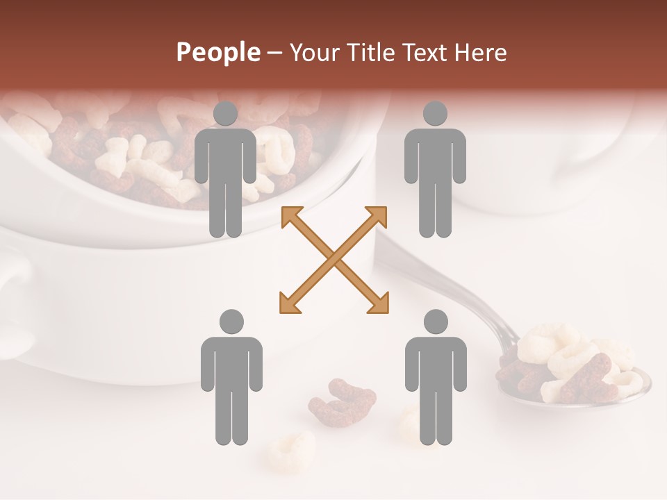 A Bowl Of Cereal With A Spoon Next To It PowerPoint Template