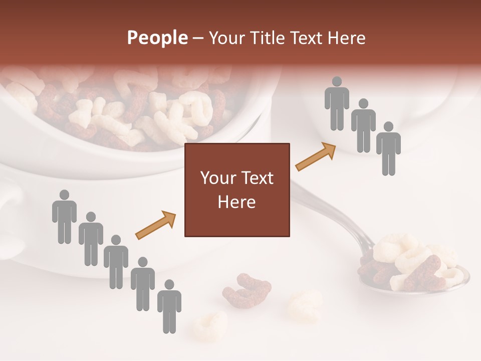 A Bowl Of Cereal With A Spoon Next To It PowerPoint Template