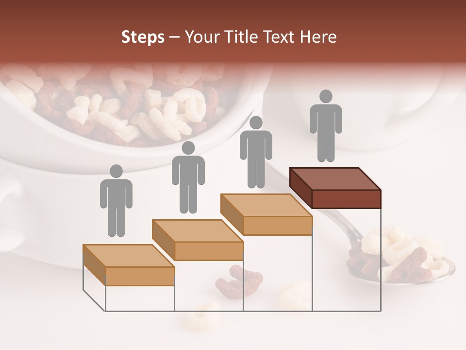 A Bowl Of Cereal With A Spoon Next To It PowerPoint Template