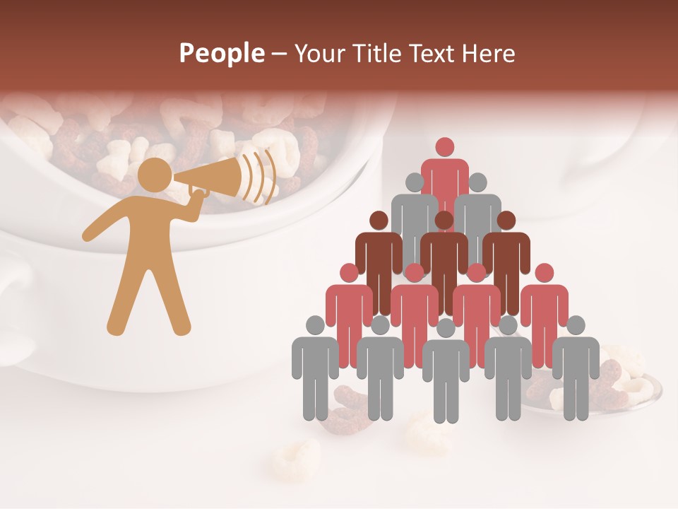 A Bowl Of Cereal With A Spoon Next To It PowerPoint Template