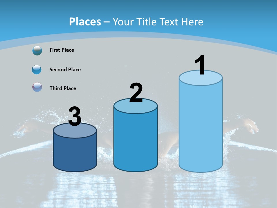 A Man Swimming In The Water Powerpoint Presentation PowerPoint Template