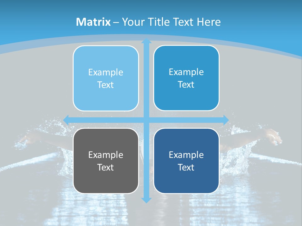 A Man Swimming In The Water Powerpoint Presentation PowerPoint Template