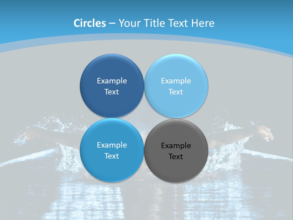 A Man Swimming In The Water Powerpoint Presentation PowerPoint Template