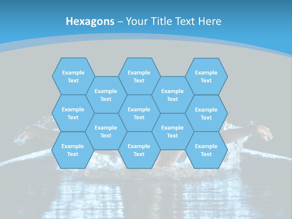 A Man Swimming In The Water Powerpoint Presentation PowerPoint Template