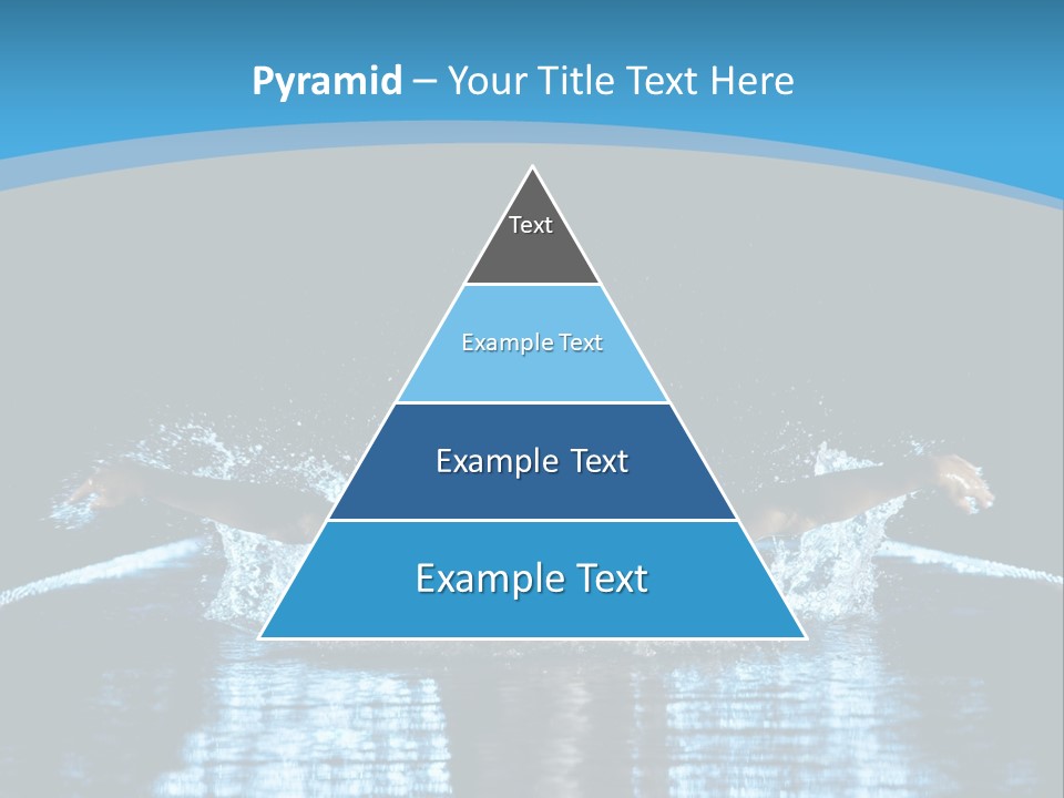 A Man Swimming In The Water Powerpoint Presentation PowerPoint Template