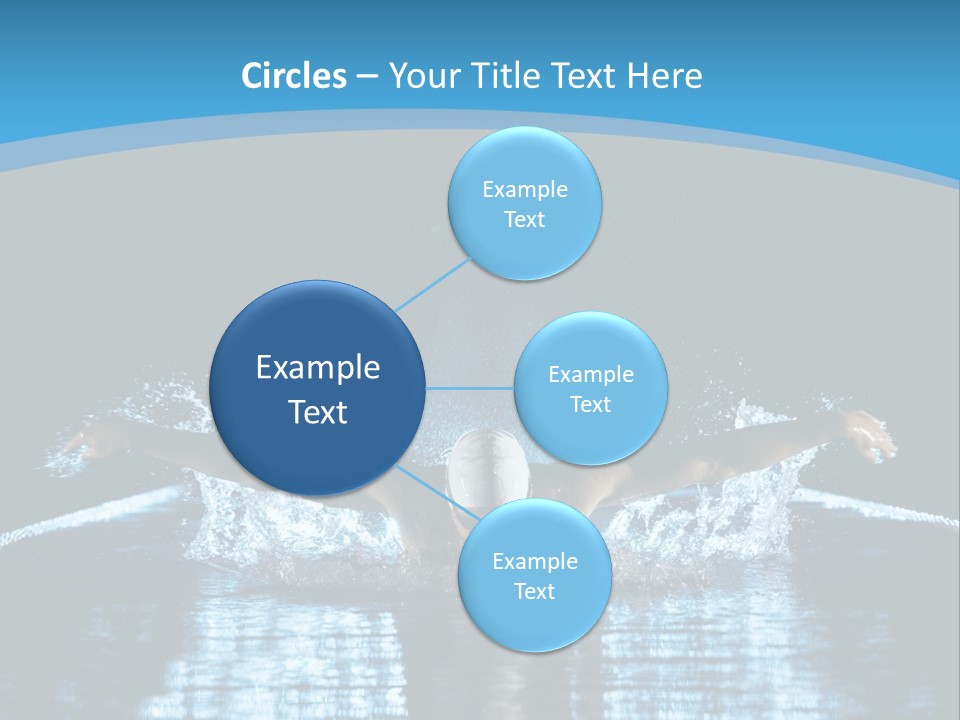 A Man Swimming In The Water Powerpoint Presentation PowerPoint Template