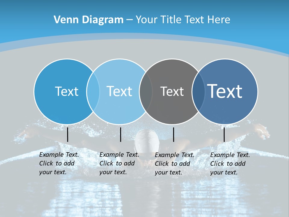 A Man Swimming In The Water Powerpoint Presentation PowerPoint Template