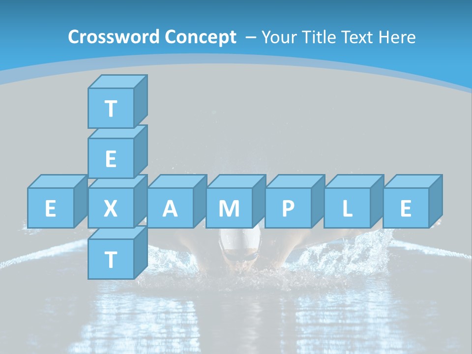 A Man Swimming In The Water Powerpoint Presentation PowerPoint Template
