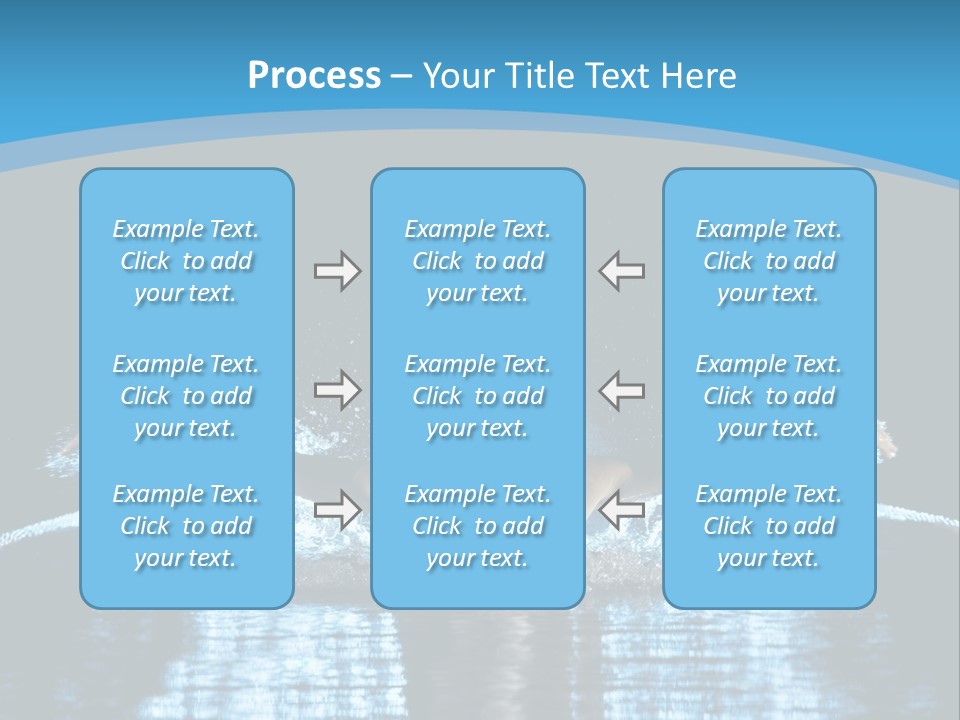 A Man Swimming In The Water Powerpoint Presentation PowerPoint Template