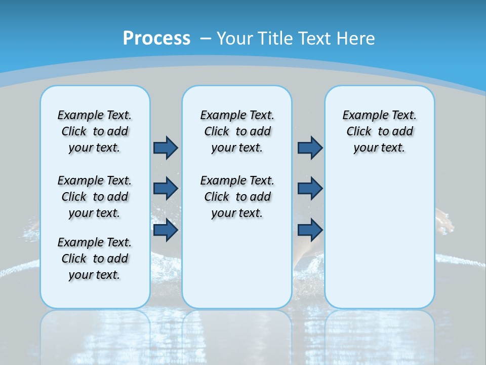 A Man Swimming In The Water Powerpoint Presentation PowerPoint Template