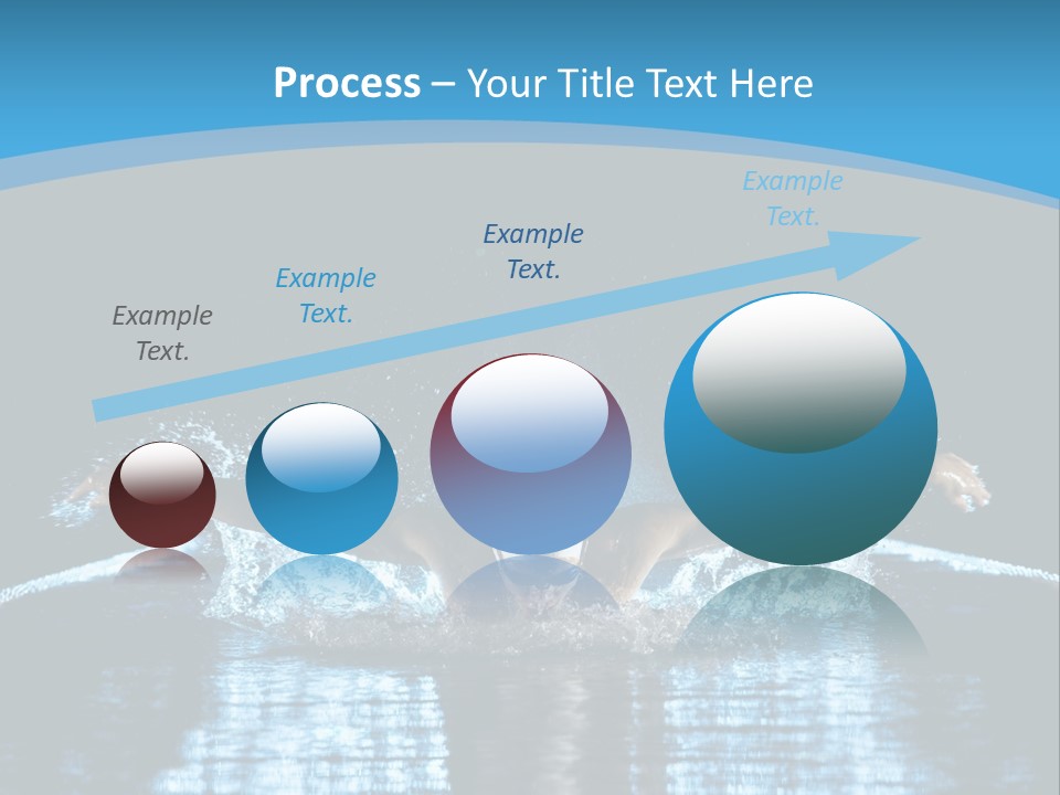 A Man Swimming In The Water Powerpoint Presentation PowerPoint Template