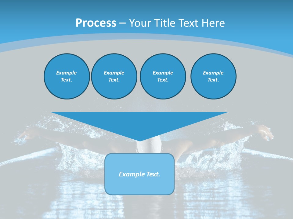 A Man Swimming In The Water Powerpoint Presentation PowerPoint Template