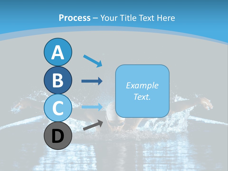 A Man Swimming In The Water Powerpoint Presentation PowerPoint Template