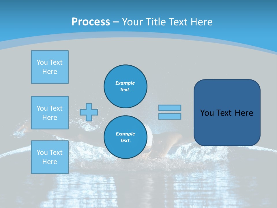 A Man Swimming In The Water Powerpoint Presentation PowerPoint Template