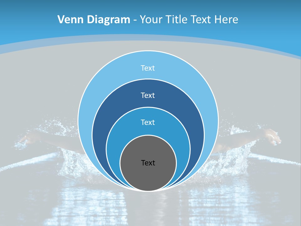 A Man Swimming In The Water Powerpoint Presentation PowerPoint Template
