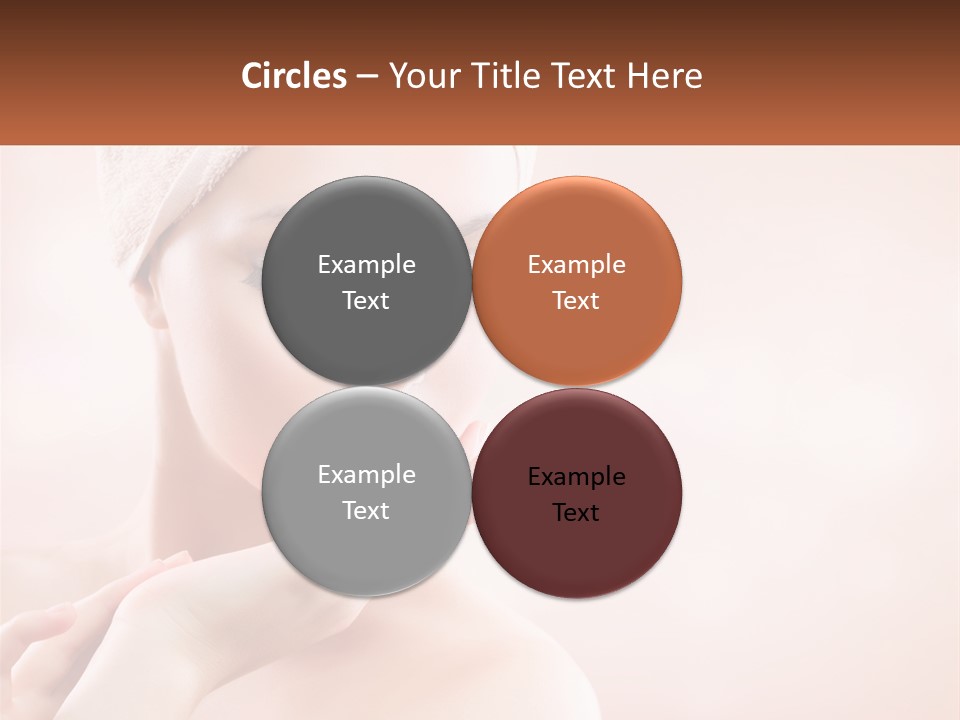 A Woman With A Towel On Her Head PowerPoint Template