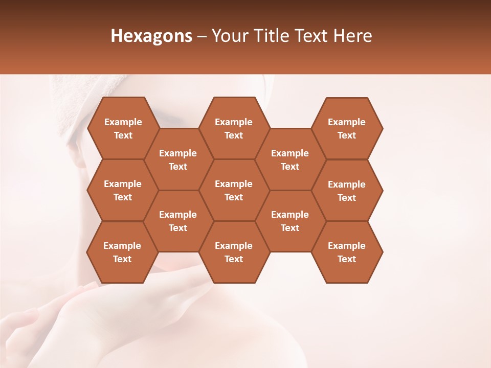 A Woman With A Towel On Her Head PowerPoint Template