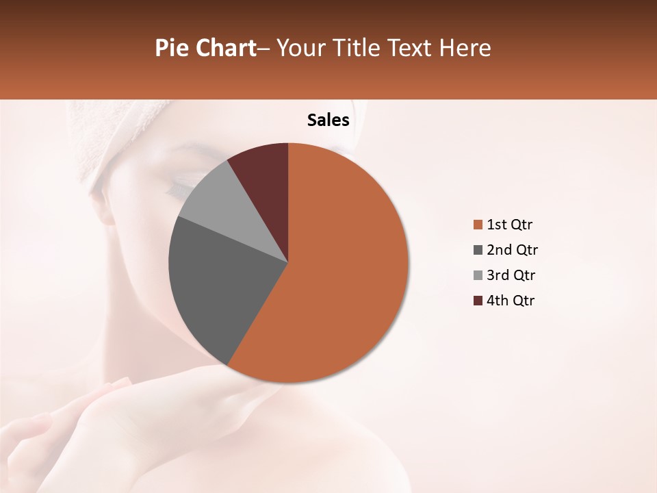 A Woman With A Towel On Her Head PowerPoint Template