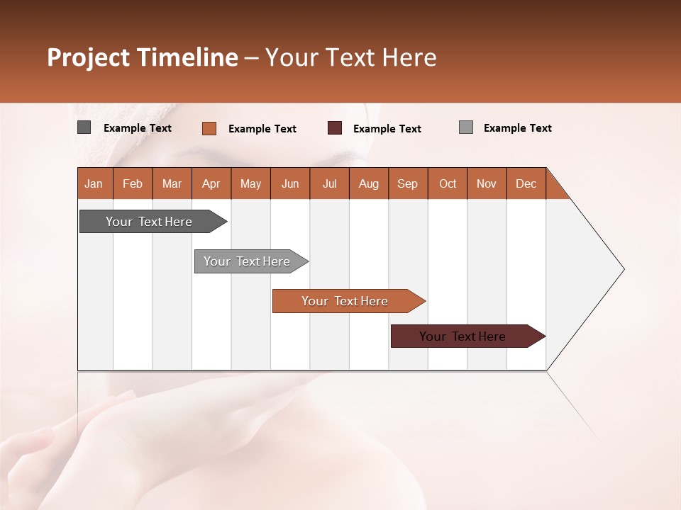 A Woman With A Towel On Her Head PowerPoint Template