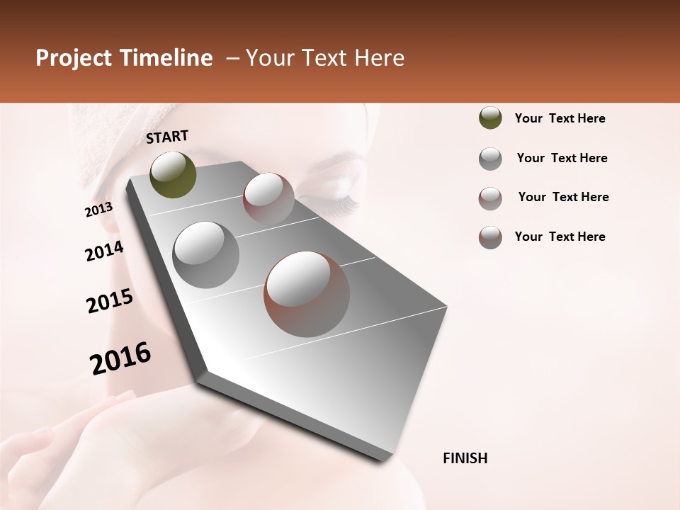 A Woman With A Towel On Her Head PowerPoint Template