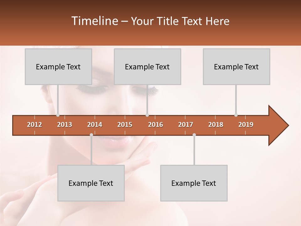 A Woman With A Towel On Her Head PowerPoint Template
