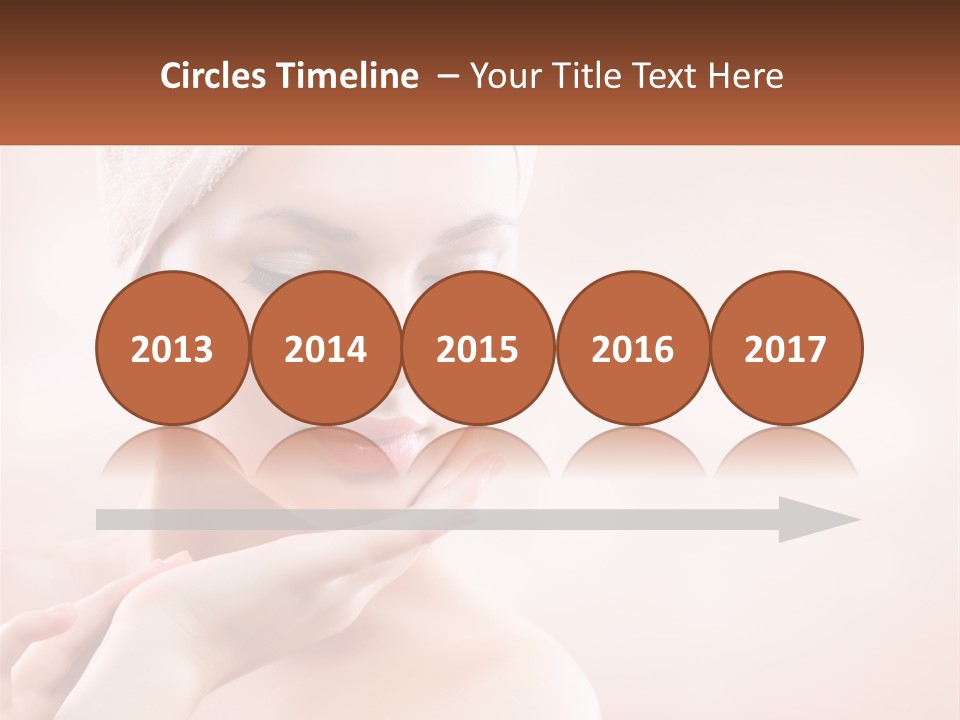 A Woman With A Towel On Her Head PowerPoint Template