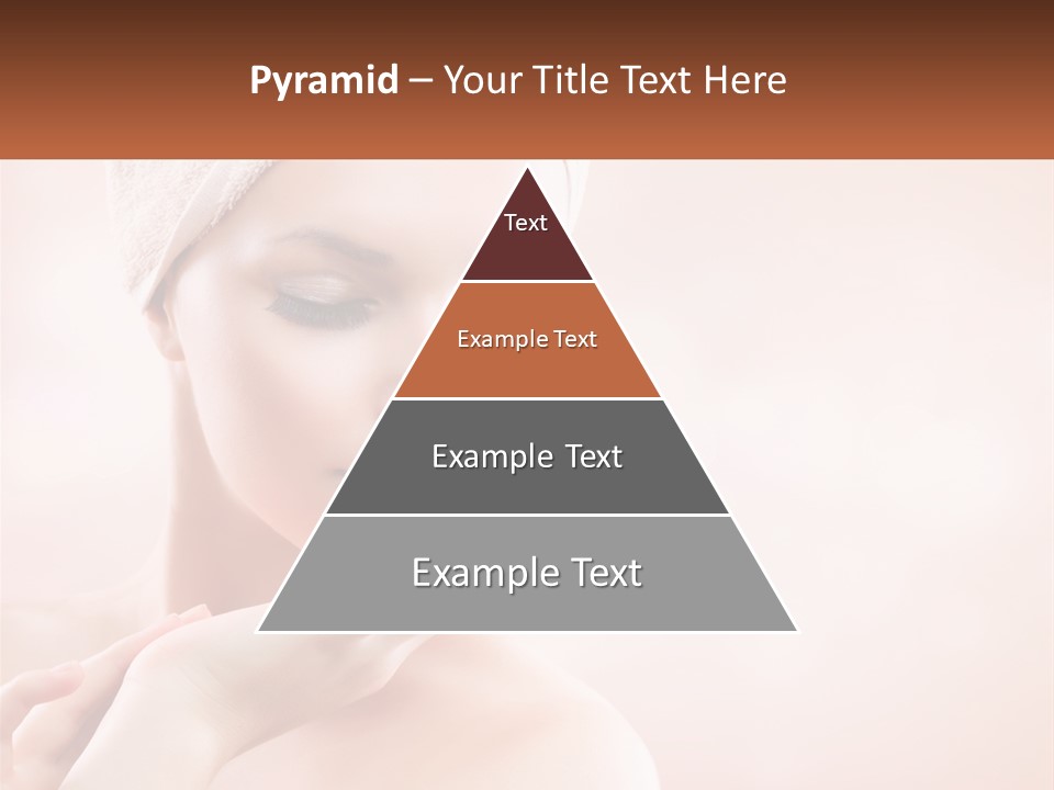 A Woman With A Towel On Her Head PowerPoint Template