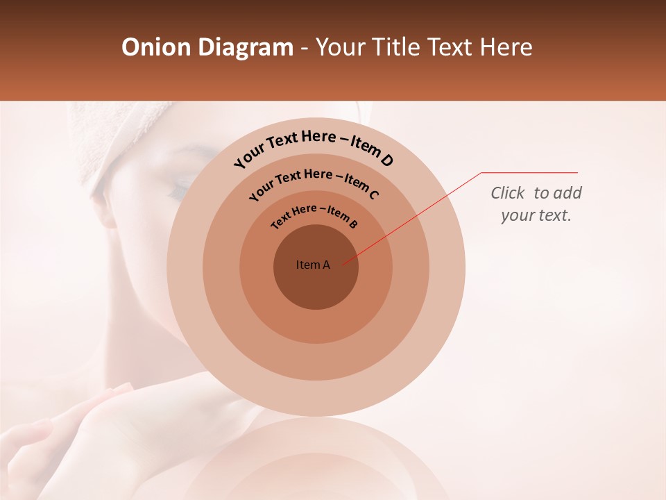 A Woman With A Towel On Her Head PowerPoint Template