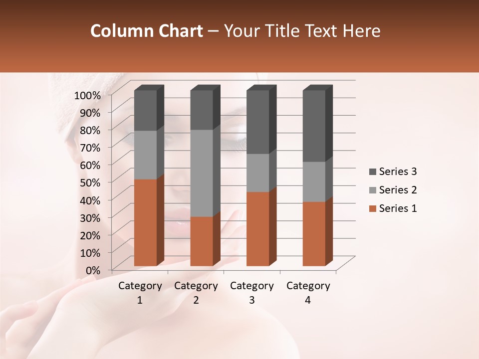 A Woman With A Towel On Her Head PowerPoint Template